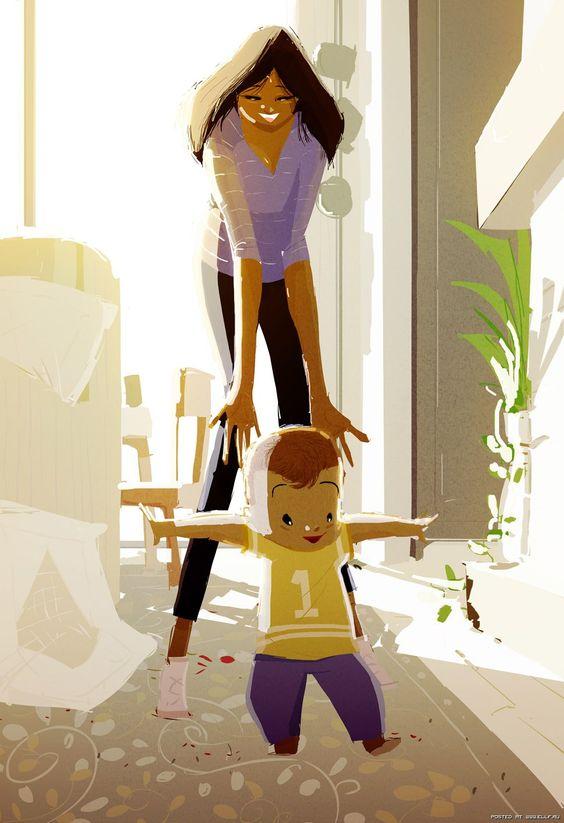 28 иллюстраций Паскаля Кэмпиона том, как круто, когда у тебя есть дети