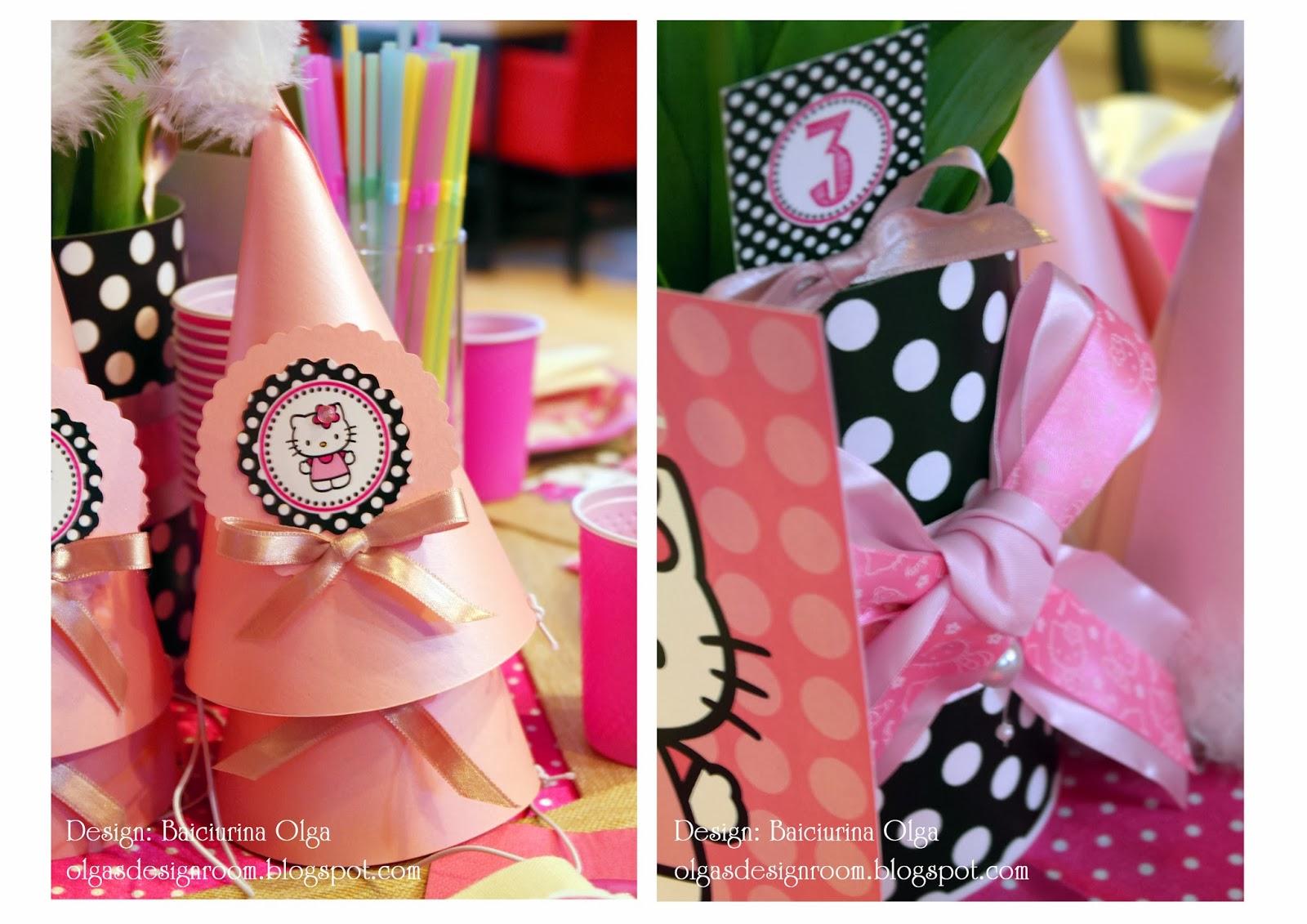 Детский День Рождения в стиле Hello Kitty. Идеи от Ольги Байчуриной