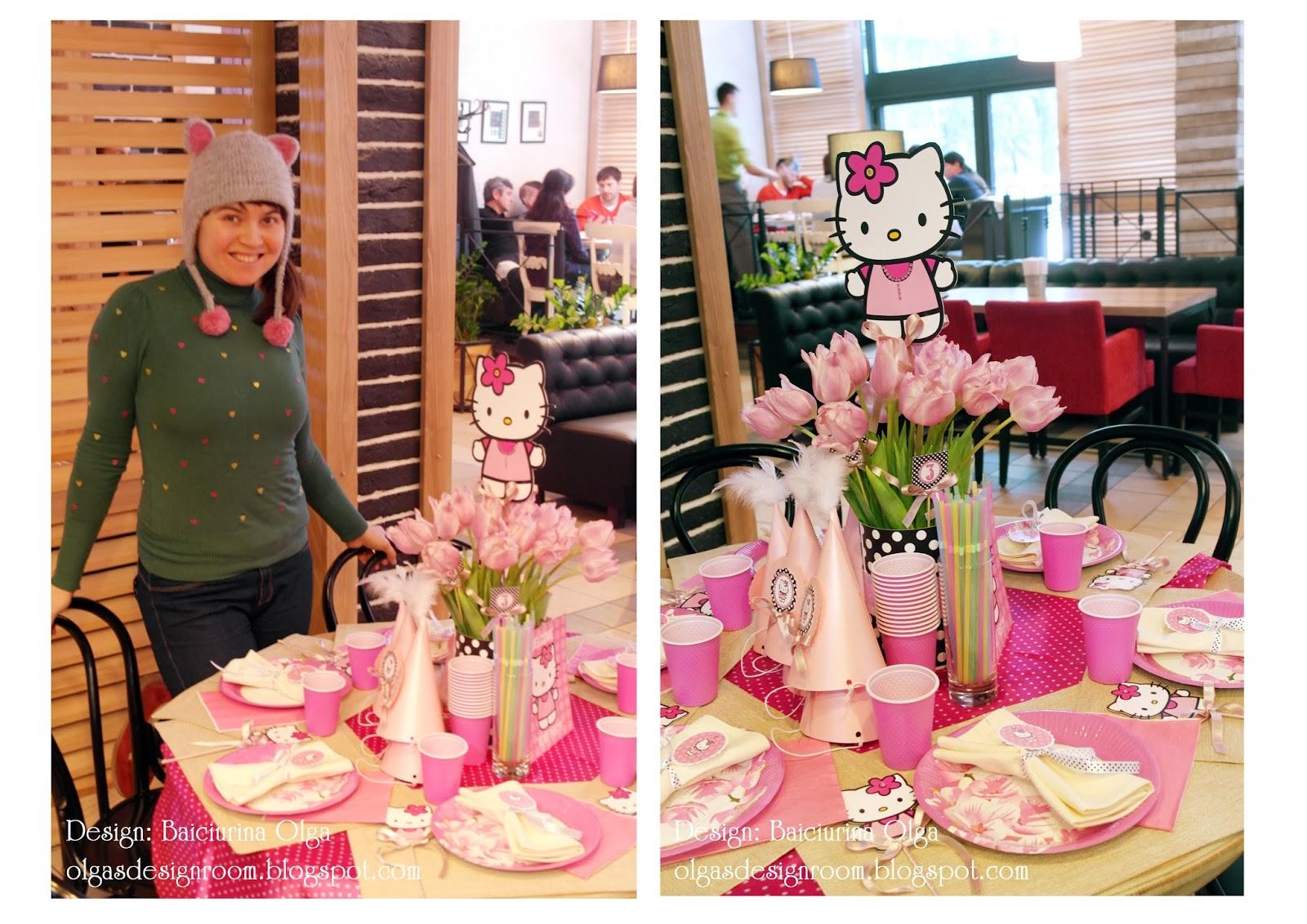 Petreceri pentru copii în stilul Hello Kitty. Idei de la Olga Baiciurina