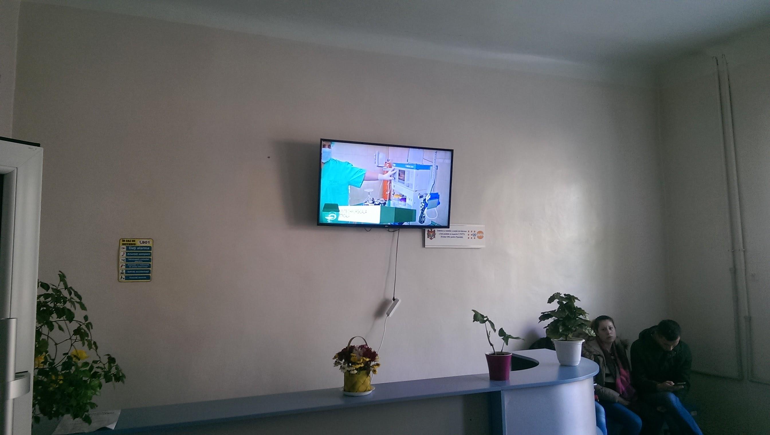 Spitalul nr.1 din Chișinău a obținut o donație de două televizoare