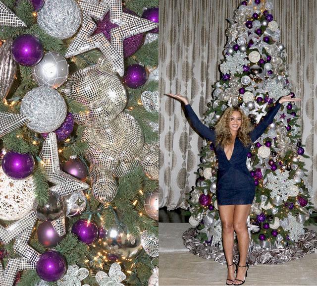 Beyonce și-a împodobit nu unul, ci trei brazi de Crăciun