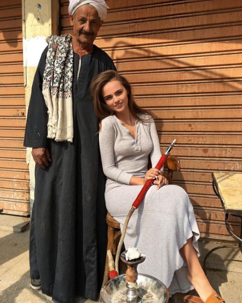 Xenia Deli, plecată în Egipt, la baștina soțului său – milionarul Ossama Fathi Rabah Al-Sharif