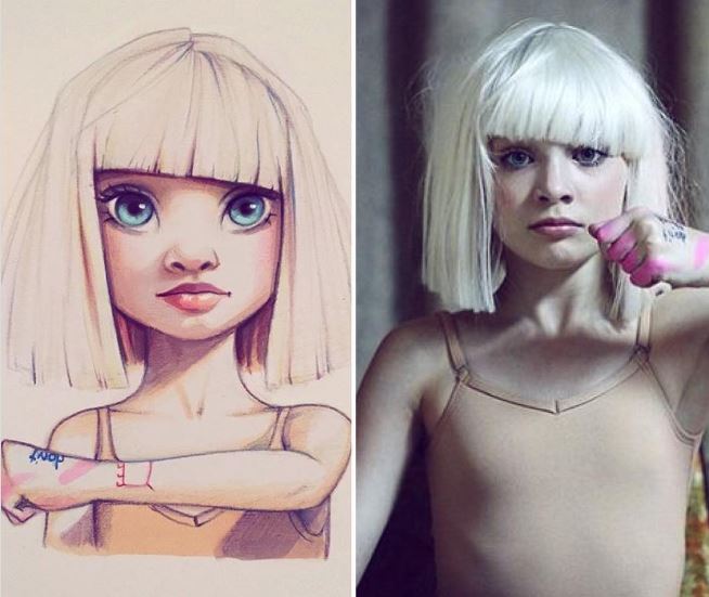 O artistă din Rusia transformă celebritățile în personaje adorabile rupte din desenele animate