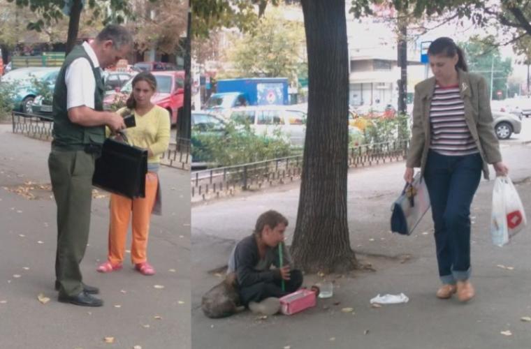 În centrul Chișinăului au fost reținuți circa 20 de cerșetori minori