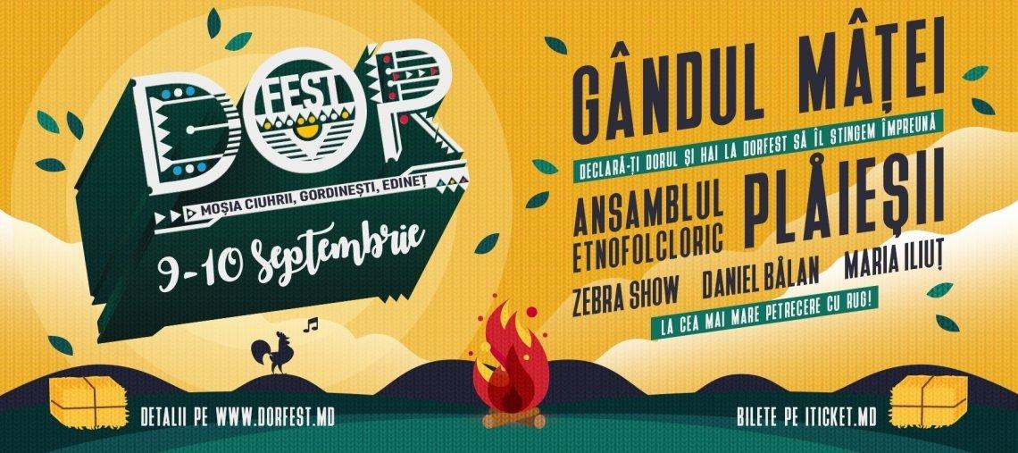 Haideți să sărbătorim DORUL la primul festival internațional din nordul Moldovei