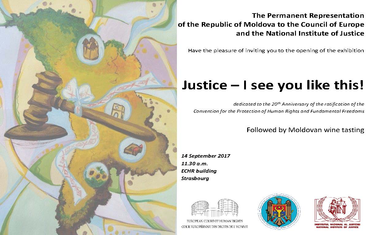 Picturile copiilor moldoveni au ajuns la o expoziție internațională organizată la CEDO