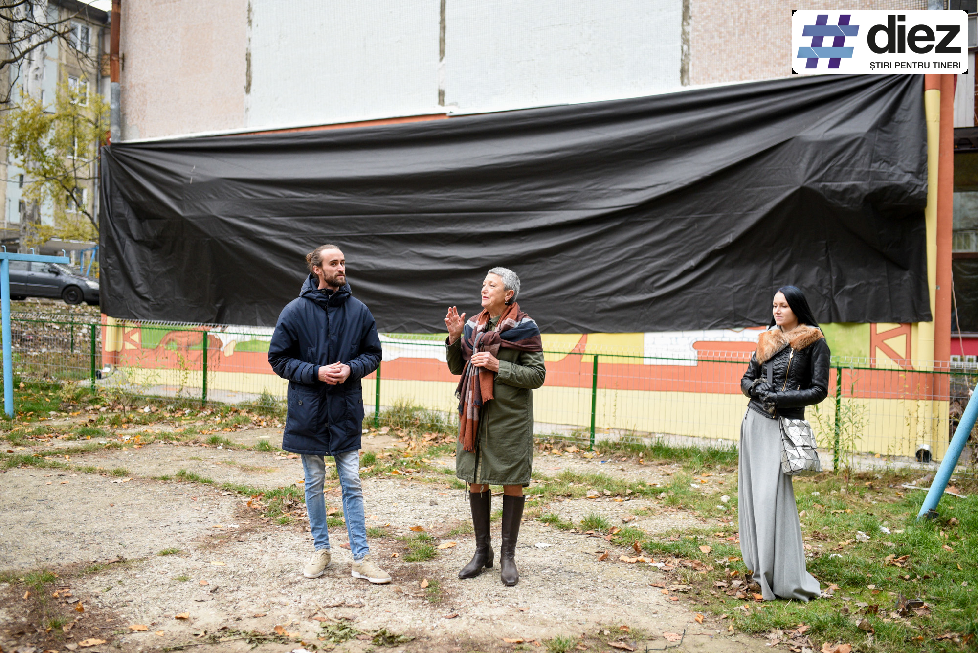 O nouă pictură murală a apărut pe un bloc de la Botanica. Opera, semnată de Radu Dumbravă, a fost inaugurată