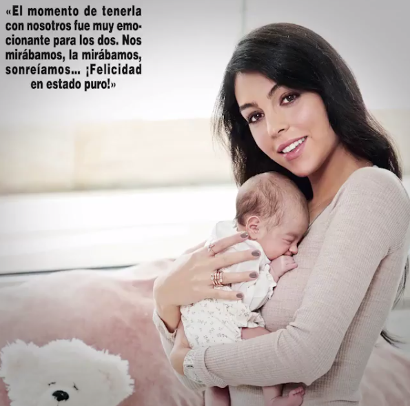 Primele fotografii cu fiica lui Cristiano Ronaldo și a Georginei Rodriguez