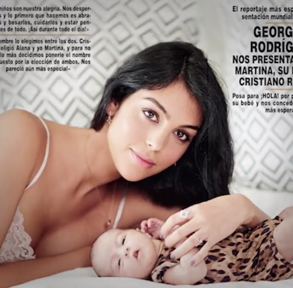 Primele fotografii cu fiica lui Cristiano Ronaldo și a Georginei Rodriguez