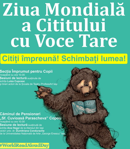 1 februarie 2018 – Ziua Mondială a Cititului cu Voce Tare