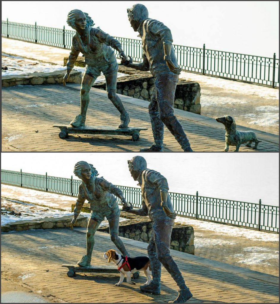 Украли собаку. Акт вандализма над скульптурой в парке Валя Морилор