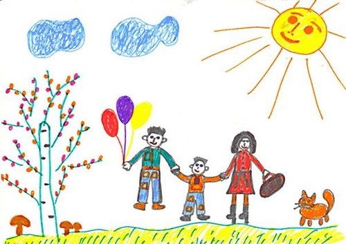 Cum analizezi desenul unui copil care a desenat o familie
