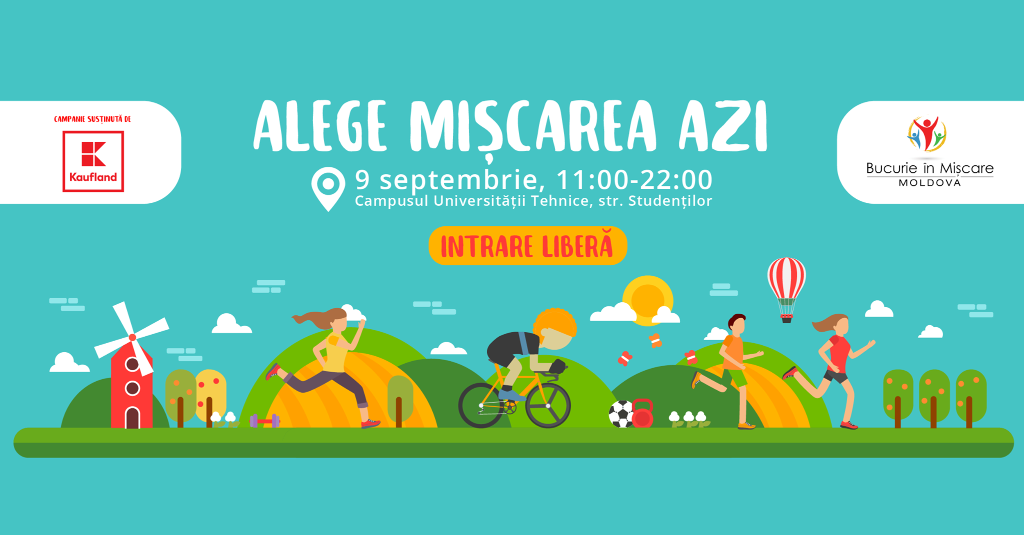 Alege mișcarea azi! Festivalul „Bucurie în mișcare” revine la cea de-a treia ediție