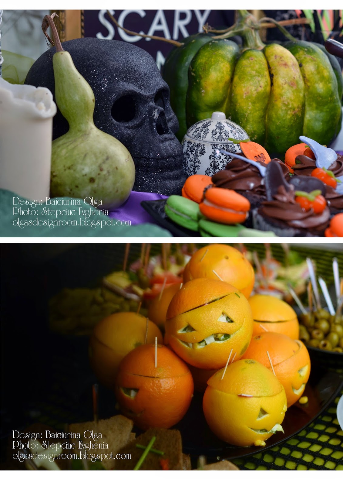 Ольга Байчурина: Halloween table decoration - Оформление домашней вечеринки на Хэллоуин