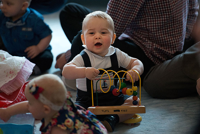 Принц Георг на детской вечеринке в Веллингтоне