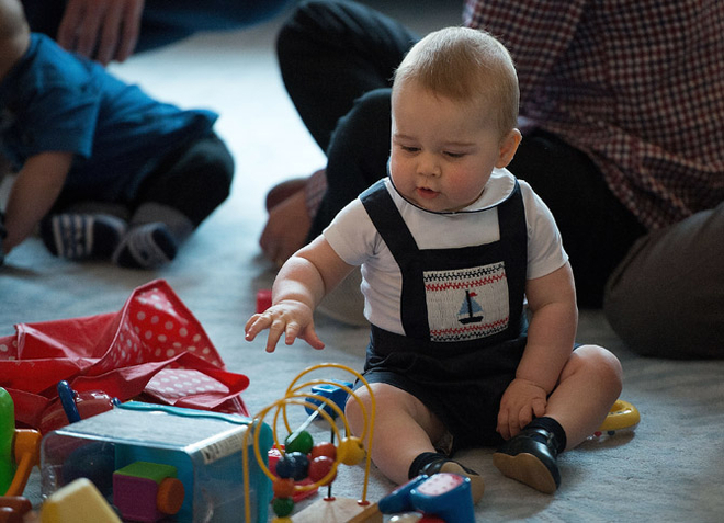Prințul George la sărbătoarea pentru copii în Wellington