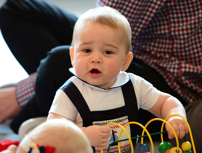 Prințul George la sărbătoarea pentru copii în Wellington