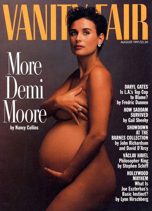 Топ самых ярких обложек журналов с беременными звездами (фото)