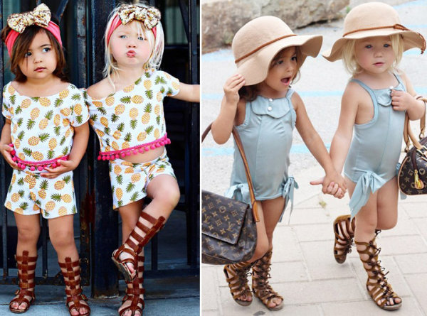 2-летние малышки покорили Инстаграм своими модными образами и стали иконами детского стиля