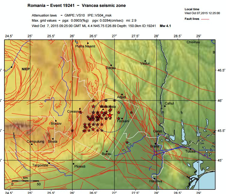 В Румынии произошло одно из сильнейших землетрясений 2015 года
