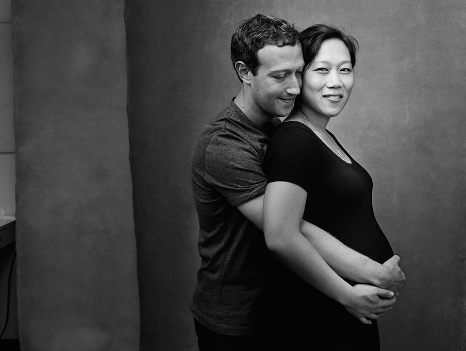 Probabil cea mi frumoasă fotografie cu Mark Zuckerberg și soția sa, însărcinată în ultimul trimestru